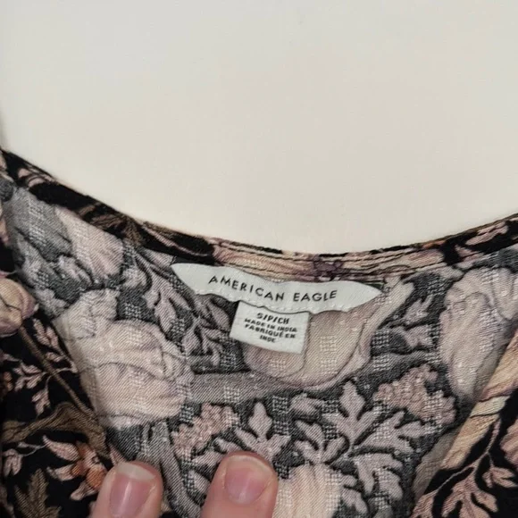 American Eagle Outfitters Black Asymmetrical Camisole - Picture 2 of 2